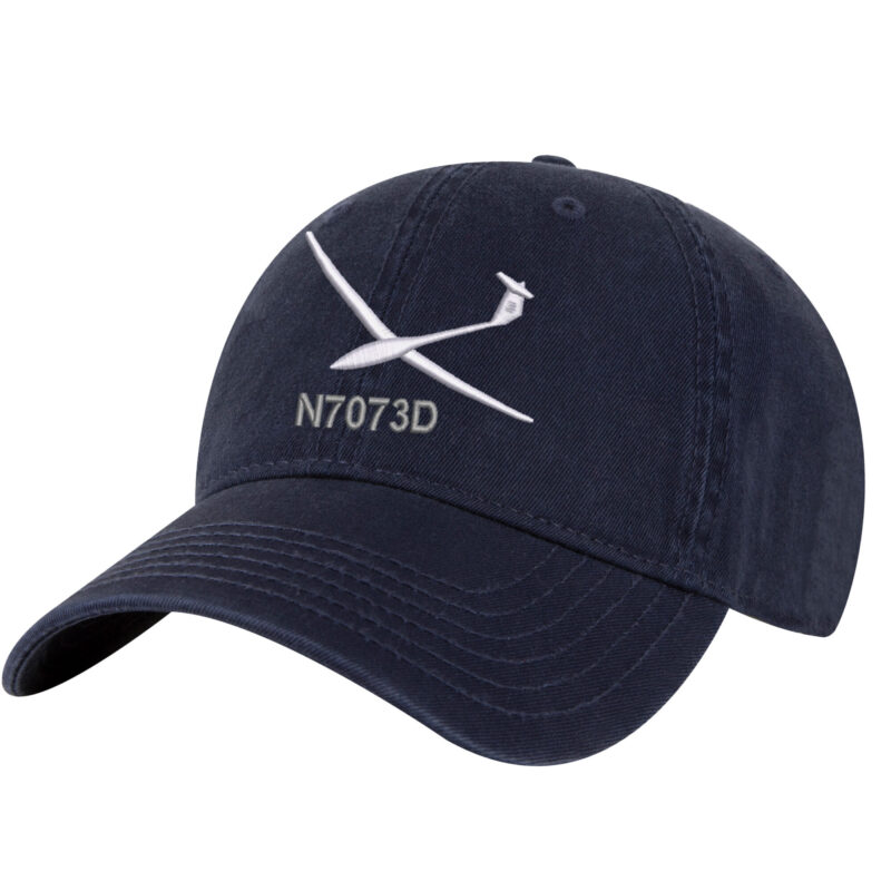 170A NVY Navy Glider Custom Tail Baseball Cap