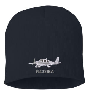SR22 Airplane Beanie With Custom Tail Number, Custom N Number Beanie With SR21, SR22 Aircraft Beanie, SR22T Hat, Pilot Gift