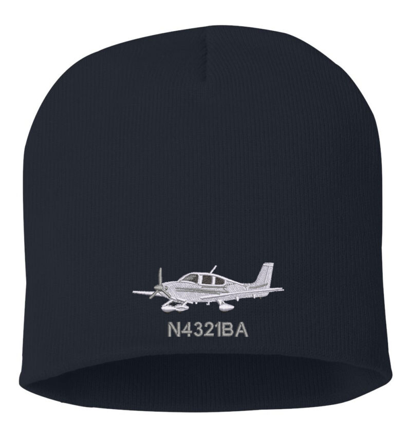 24B Cirrus Plane Beanie Navy