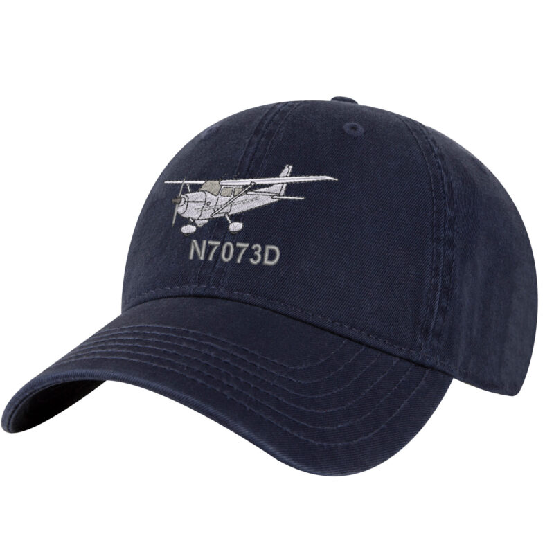 25A NVY Navy 172 Cesna Aircraft Custom Tail Baseball Cap