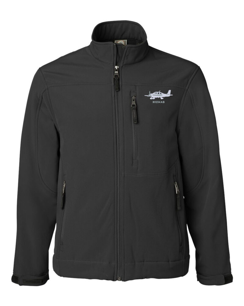 6500 Cirrus Weatherproof Soft Shell Jacket Front Black