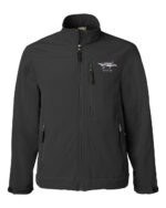 Tail Number Gear aviation jacket with aircraft silhouette and tail number.