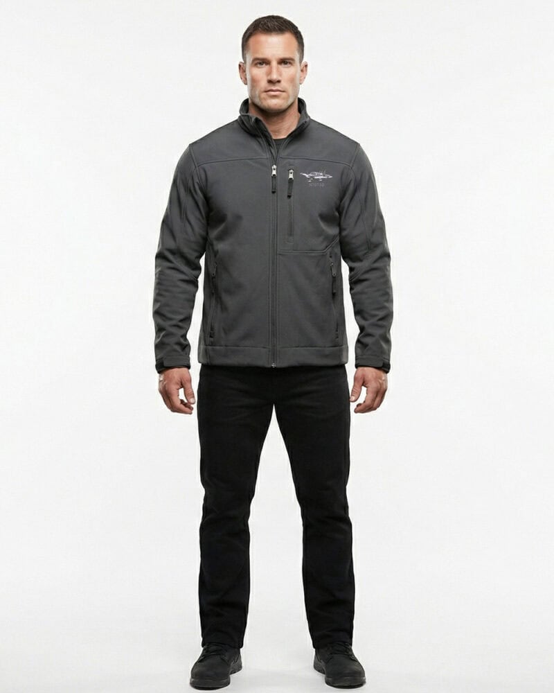 Tail Number Gear pilot jacket with Cherokee & Archer silhouette design, perfect for aviation enthusi.